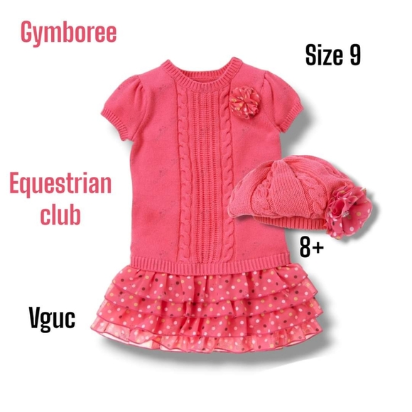 Equestrian club dress and hat - Picture 1 of 1